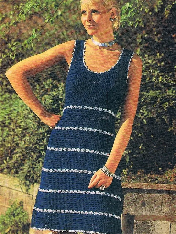 Crochet dress, women dress crochet pattern, 4 ply dress crochet, summer dress pdf