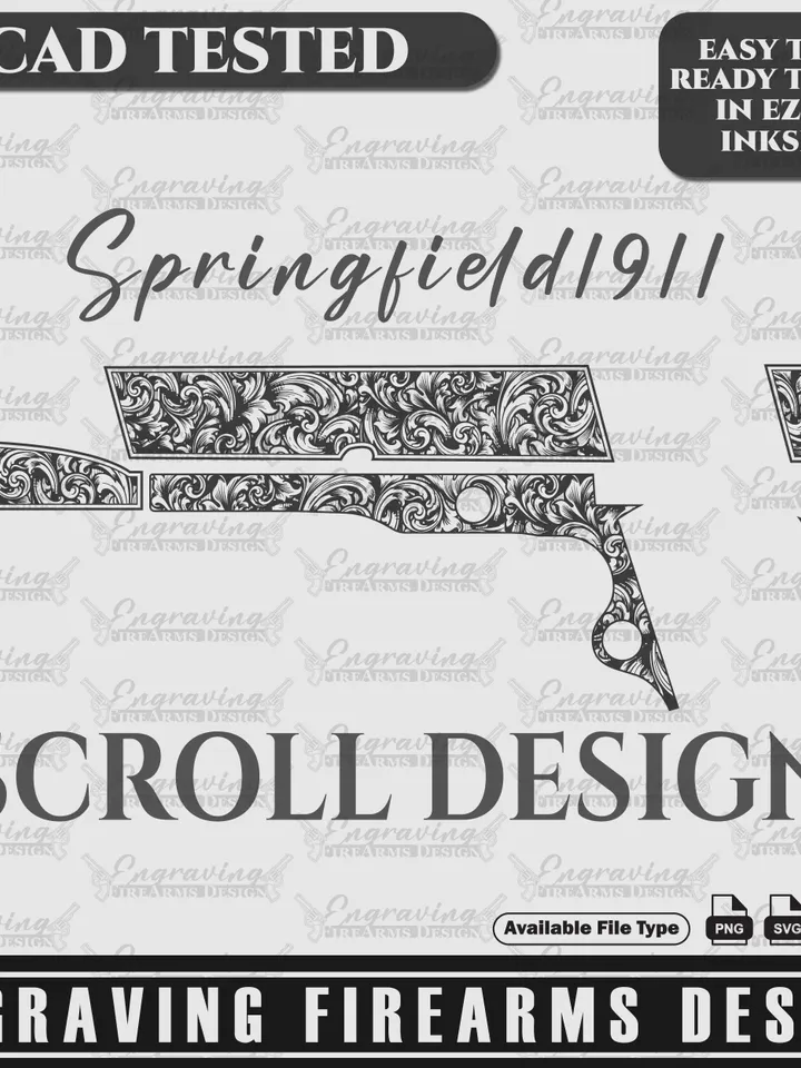 Engraving Firearms Design Springfield1911 Scroll Design