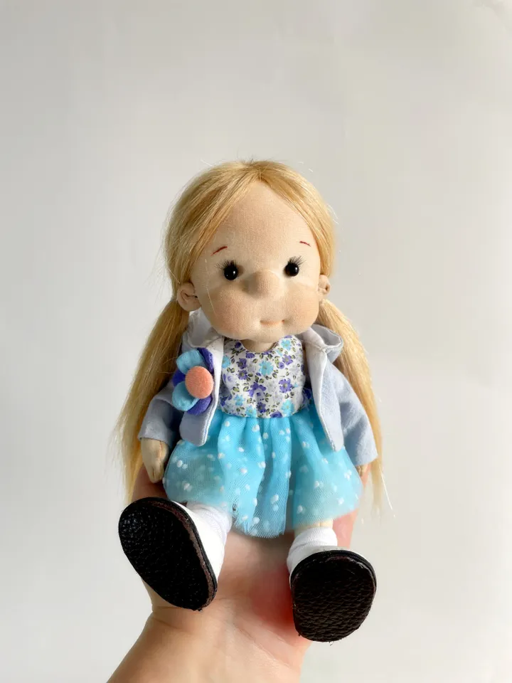 Handmade Textile Doll Art Doll Waldorf Doll Inspiration Birthday Gift for Girl