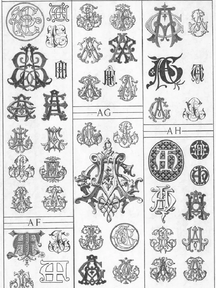 5000 Decorative Monograms for Artists and Craftspeople
