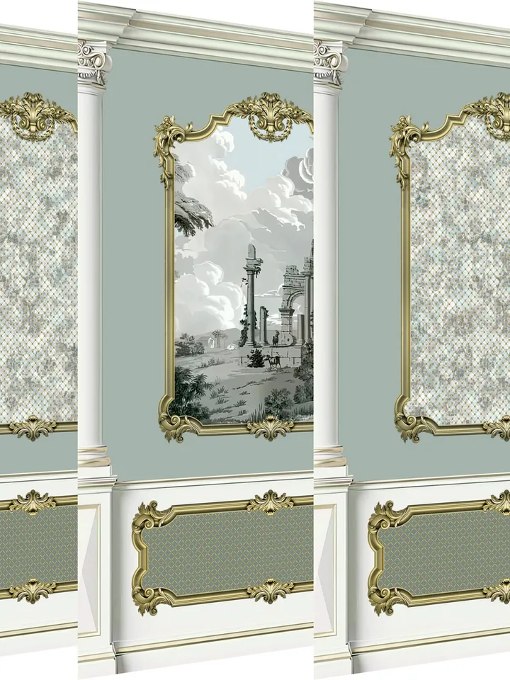 Wallpapers- Set 17-v4 | Printables for Dollhouses and Unique Miniature Projects | Digital Downloads | in Scale 1/12th