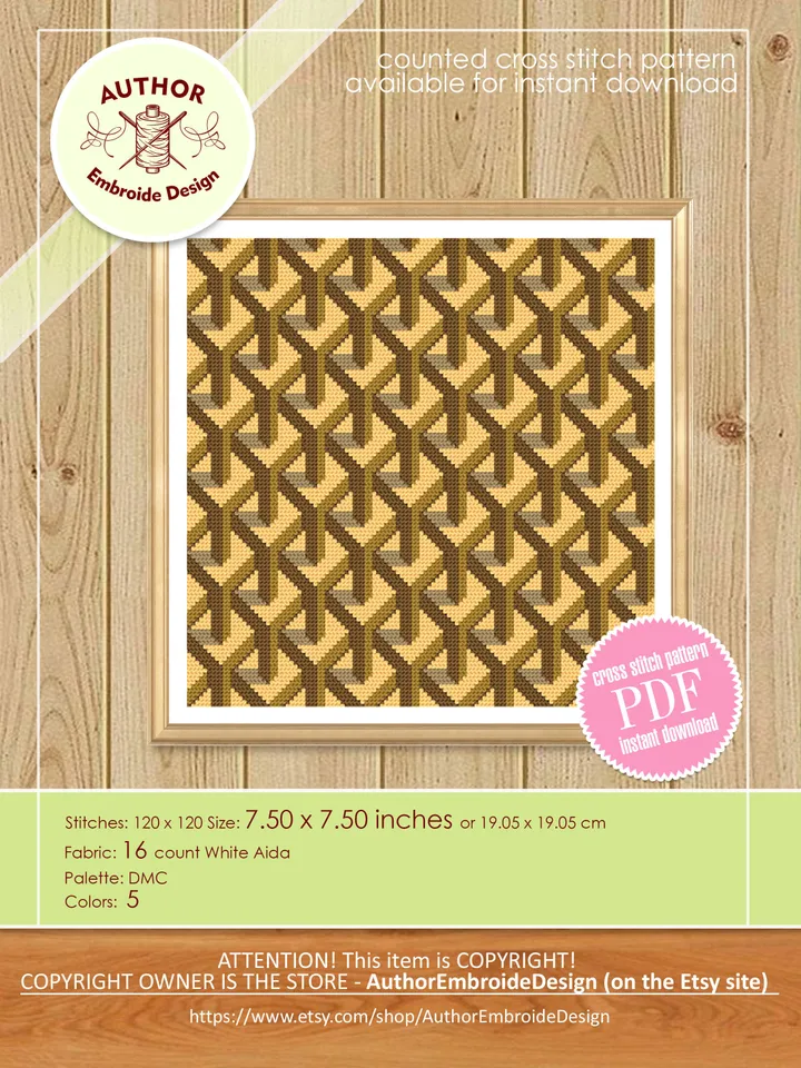 Seamless geometric cross stitch pattern PDF download Repeating pattern geometric ornament, Sampler cross stitch chart, Art deco pattern #O2