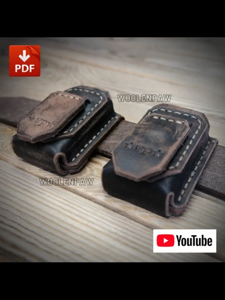 Zippo lighter case - Leather pattern PDF