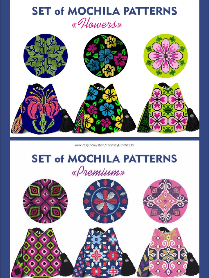 Tapestry crochet PATTERNS / Big Collection - 3
