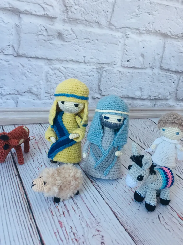 Christmas shepherds crochet pattern 2 in 1