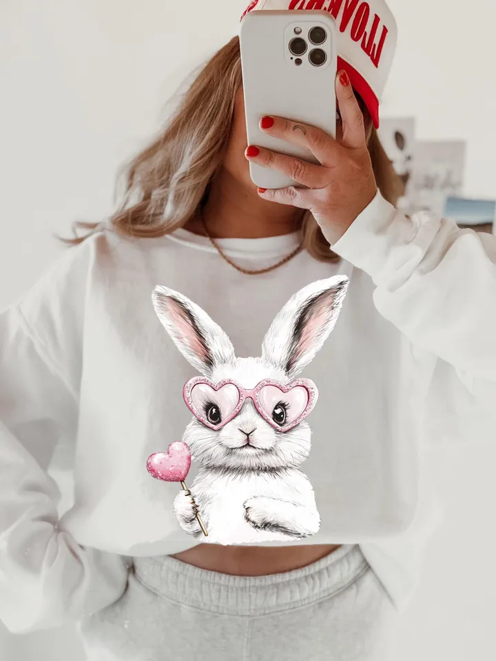 Retro Easter Cute Easter Candy Bubble PNG, Vintage Happy Easter, Funny Easter Bunnie Sunglasses Easter Holiday Sublimation Digital Download