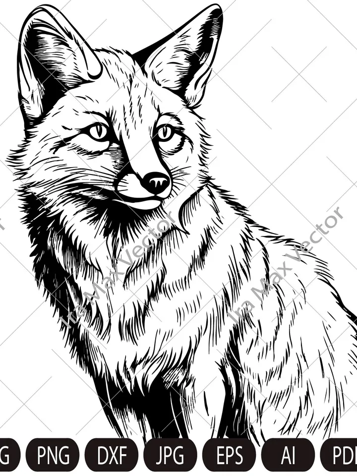FOX Face svg / Fox Head svg / Fox svg /Fox Mascot svg / Fox Printable / INSTANT DOWNLOAD