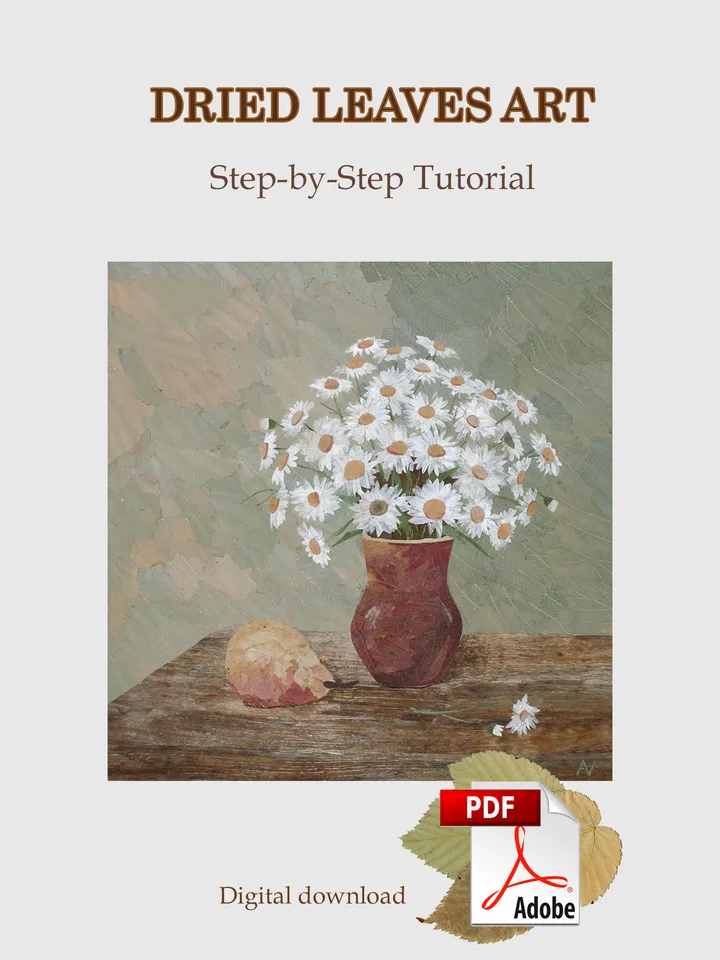 Still life of dried leaves and garlic husks: Step-by-Step Tutorial