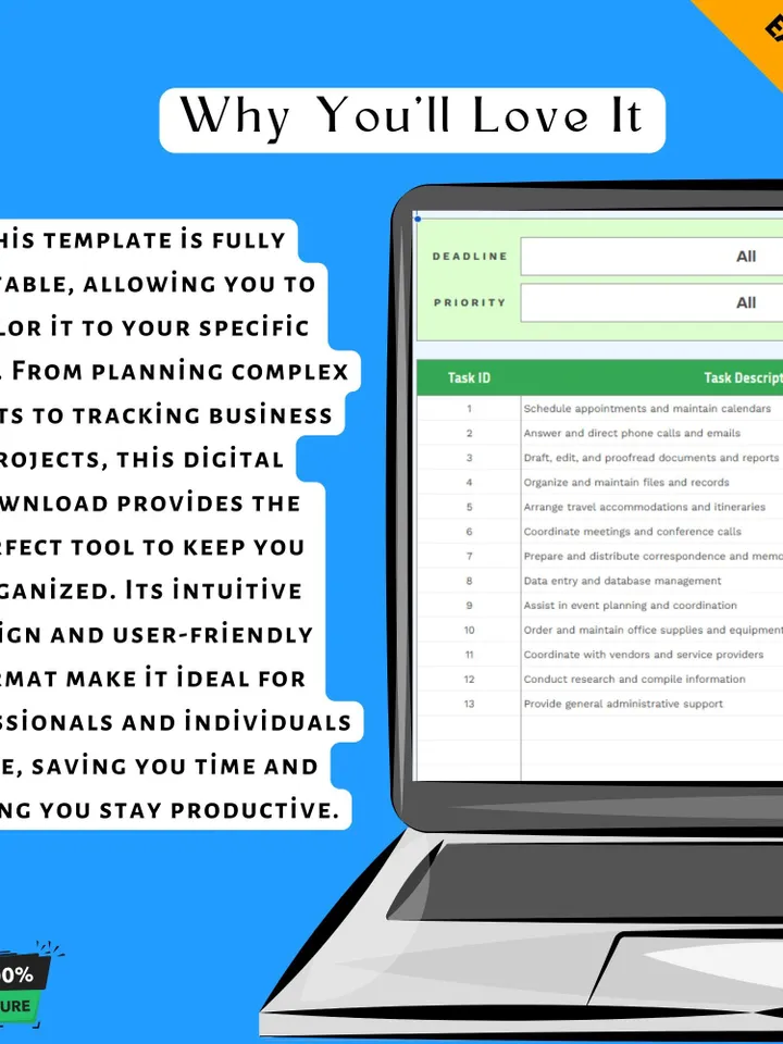 General Manager Statement of Work Template, SOW Agreement Form, Work Scope Document, Google Sheets Contract Template