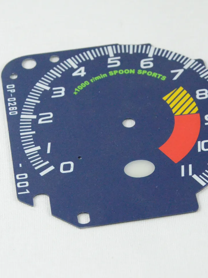 Gauge Faces Overlay kit Spoon style for Honda Civic Ek9 Type-R gauge cluster