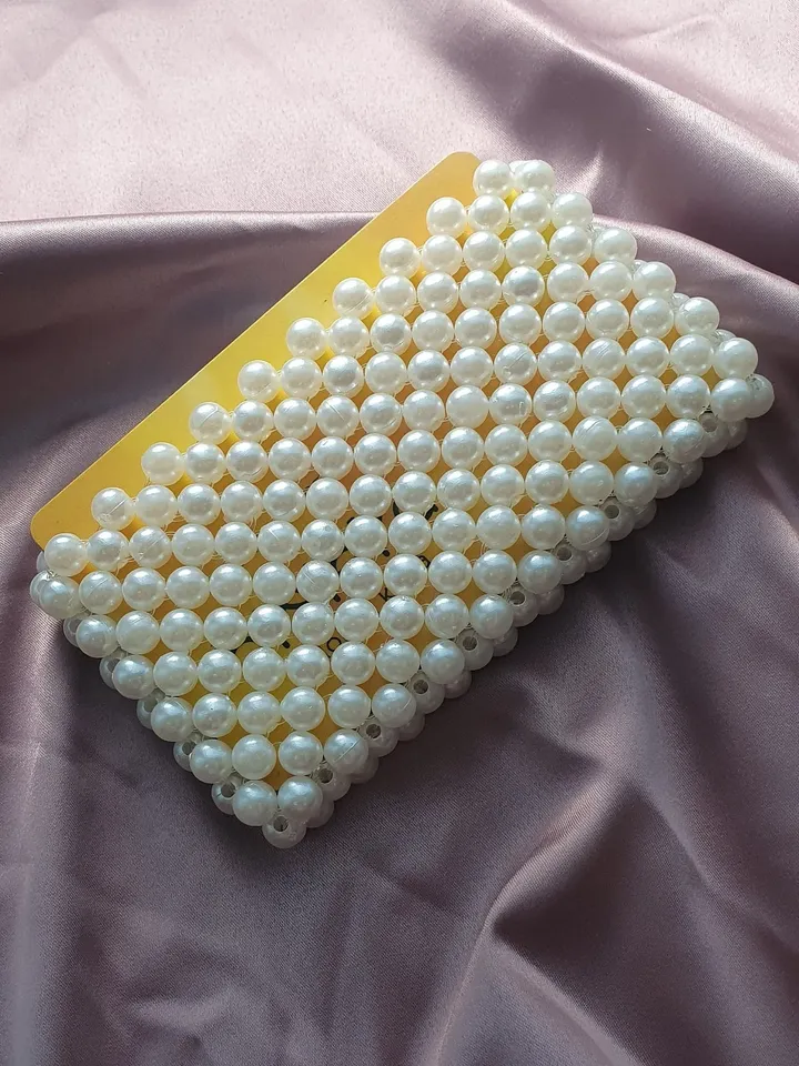 Beaded Card Holder/ Handmade Beaded Cardholder