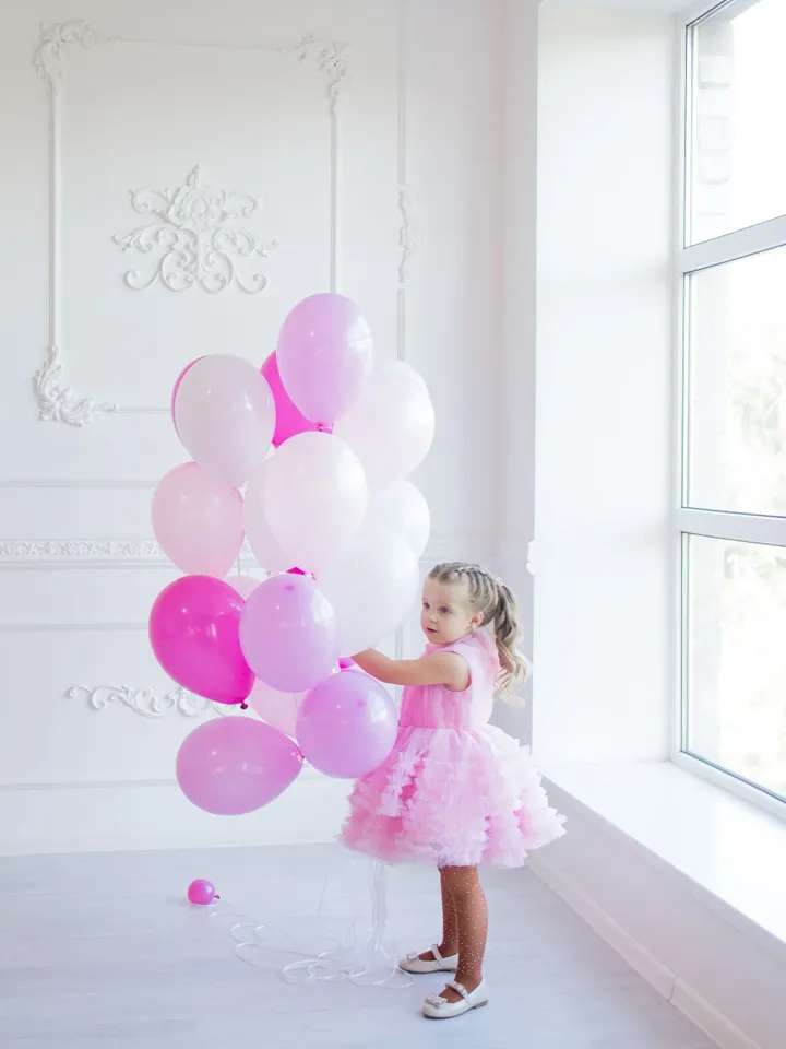 Size 4T Pink Birthday Tutu Dress, Ready To Ship, Pink Tulle Dress, Girl Holiday Dress, Baby Party Outfit, Princess Dress, Photoshoot Dress