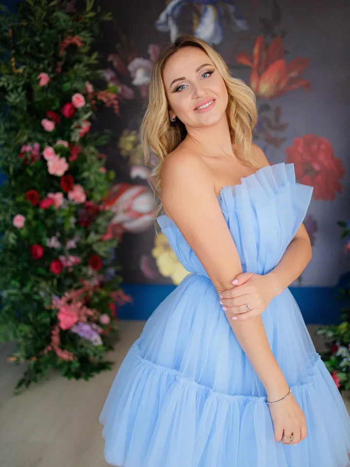 Sky Blue Tutu Dress, Tulle Mini Dress, Prom Tutu Dress, Women Party Dress, Above Knee Dress, Cocktail Tulle Dress, Wedding Tutu Dress