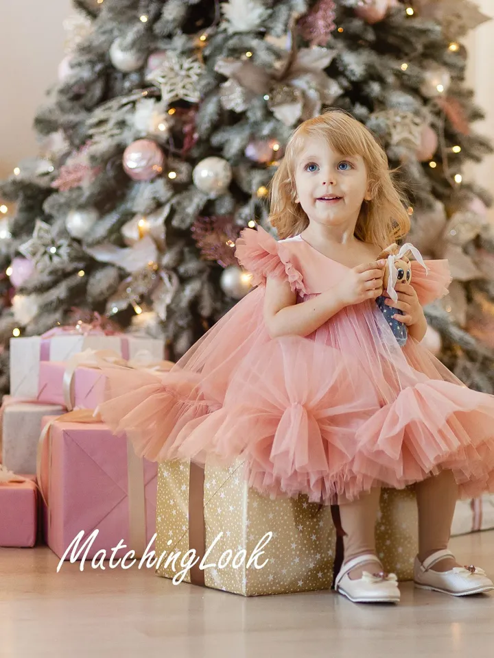 Baby Girl Dress, Occasion Dress, Flower Girl Dress, Baby Tulle Dress, Princess Tutu Dress, Photosession Dress, 1st Birthday Dress For Girls