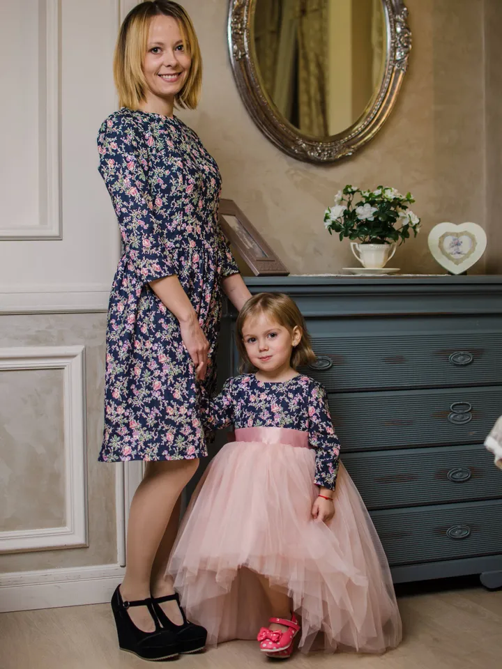 Mother Daughter Matching Dresses, Mommy And Me Dresses, Matching Mom And Baby Dress