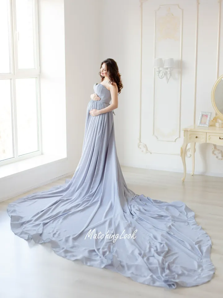 Maternity Dress For Photo Shoot, Maternity Gown, Floor Length Dress, Pregnancy Dress, Long Gown, Ball Maternity Gown, Prom Maternity Gown