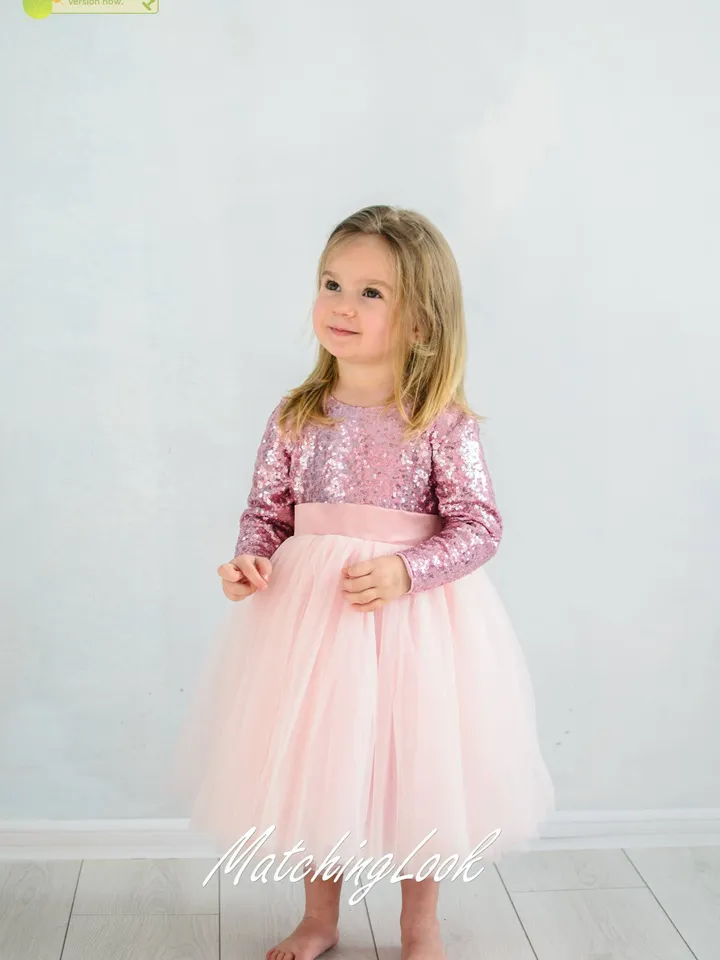 Pink Tutu Dress, Mother Daughter Matching Dress, Elegant Dress, Open Back Dress, Mommy And Me Outfit, Photoshoot Dress, Wedding Guest