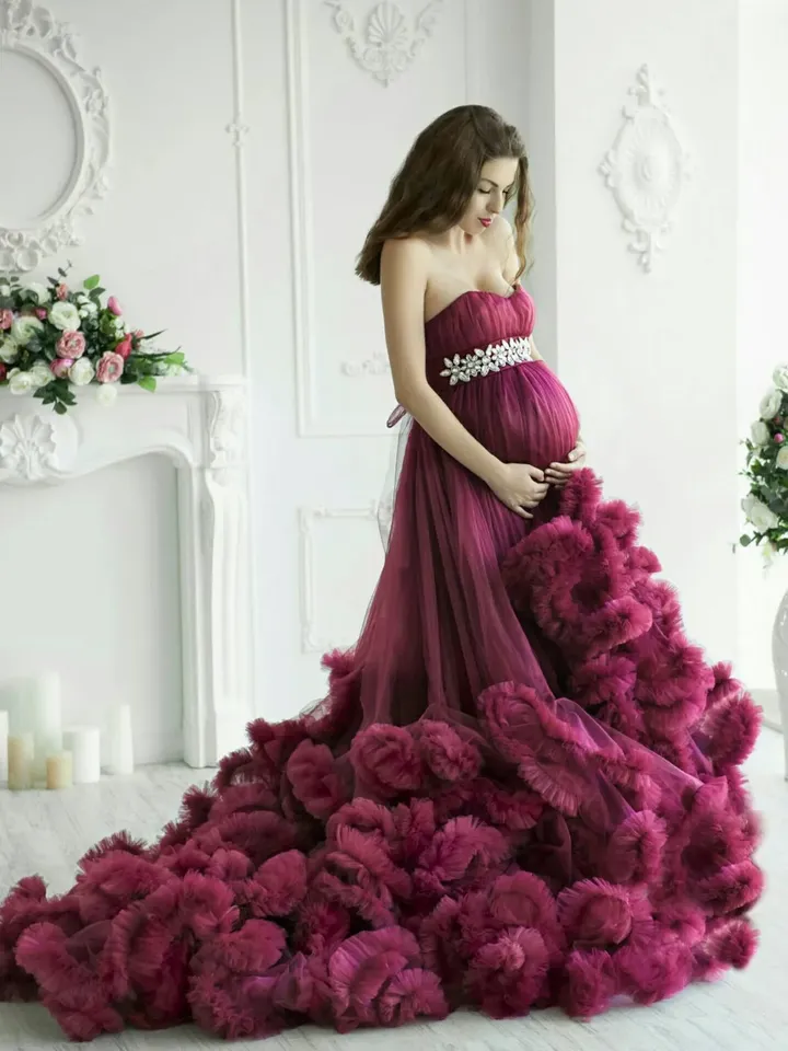 Maternity Gown, Maternity Tulle Dress, Photoshoot Gown, Pregnancy Dress, Ball Gown Maternity, Tutu Princess Dress, Photo Props Gown, Prom