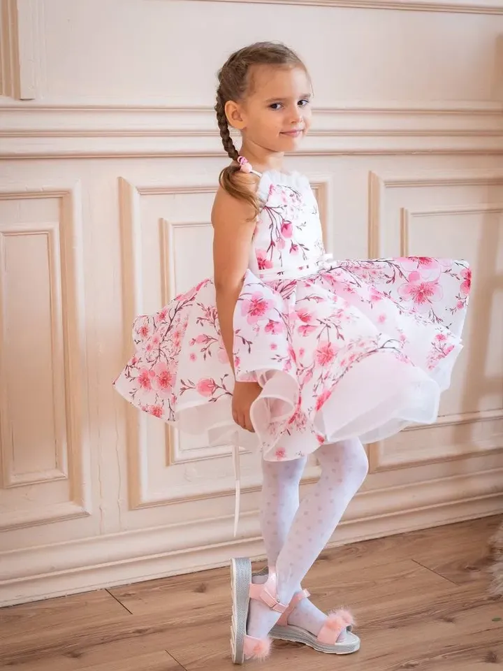 Flower Tulle Dress, Tutu Toddler Dress, Short Princess Dress, Flower Girl Dress, First Birthday Outfit, Pageant Dress, Puffy Party Dress
