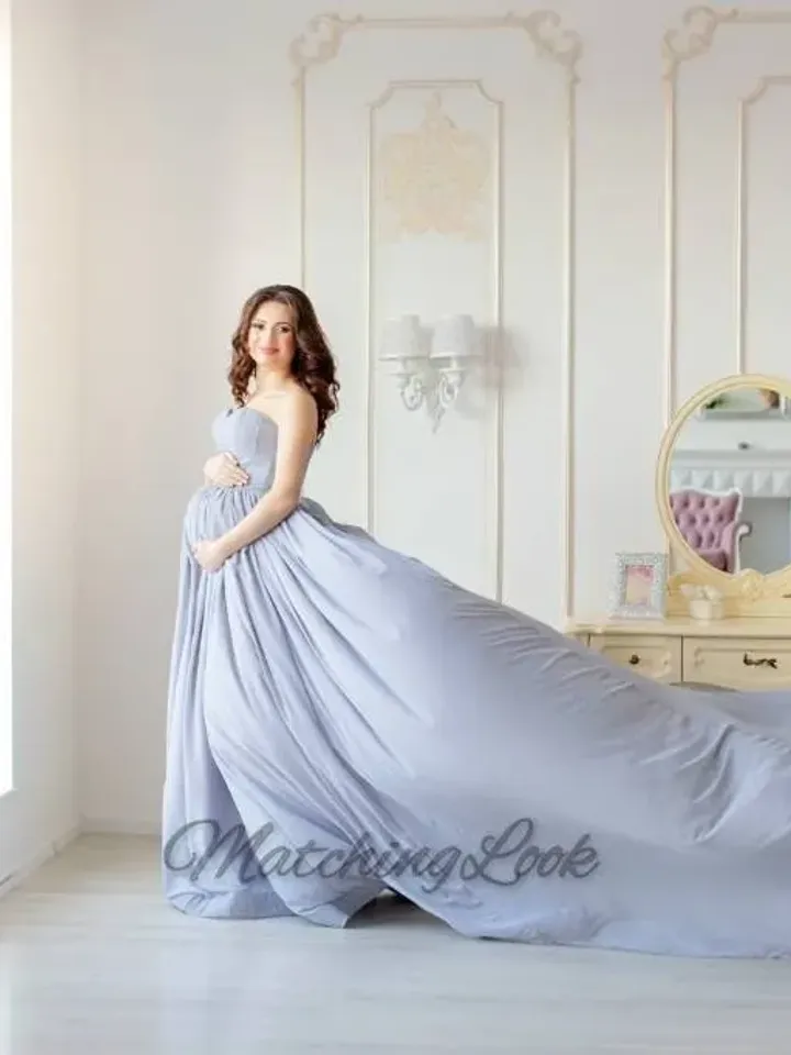 Maternity Dress For Photo Shoot, Maternity Gown, Floor Length Dress, Pregnancy Dress, Long Gown, Ball Maternity Gown, Prom Maternity Gown