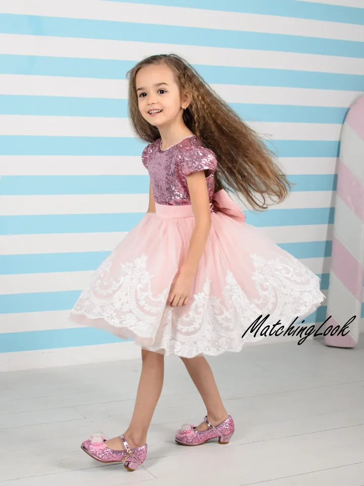 Mother Daughter Matching Dress, Tutu Pink Dress, Mommy and Me Dress, First Birthday Dress, Flower Girl Dress, Mother and Daughter Outfit