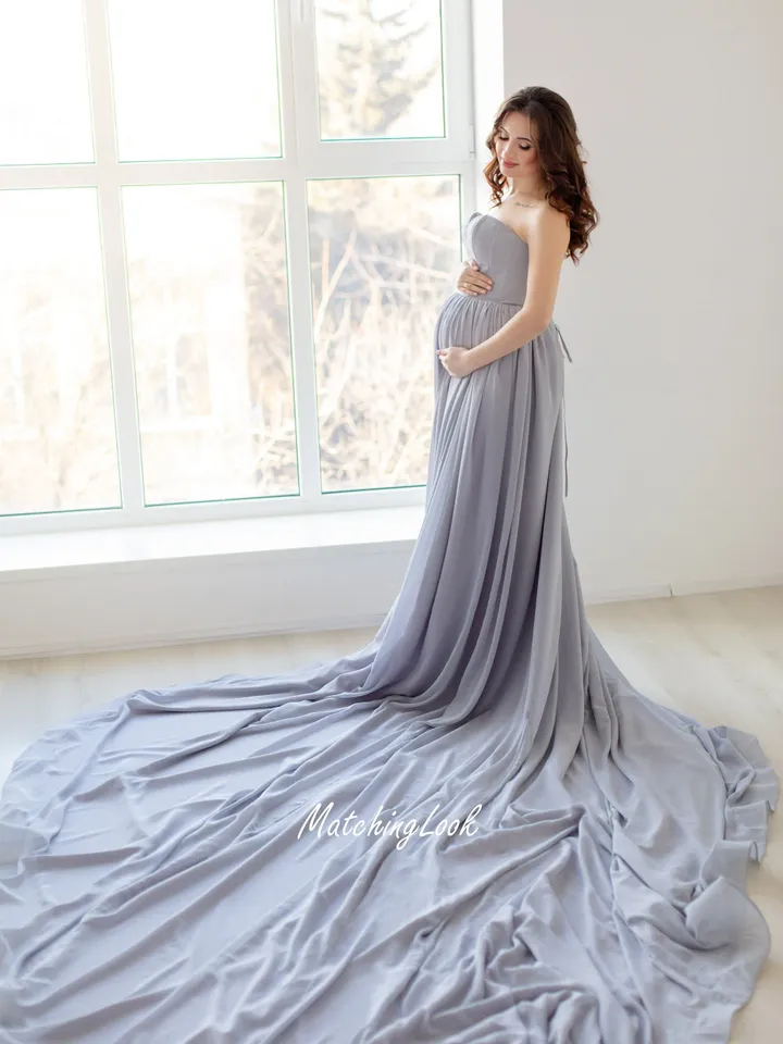 Maternity Dress For Photo Shoot, Maternity Gown, Floor Length Dress, Pregnancy Dress, Long Gown, Ball Maternity Gown, Prom Maternity Gown