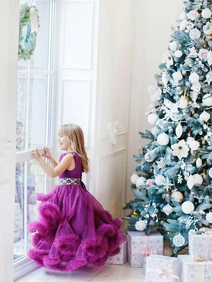 Mommy And Me Princess Dresses, Christmas Photography Dress, Holiday Tulle Gowns, Tutu Ball Gown, Mother Daughter Xmas Dress, Matching Dress