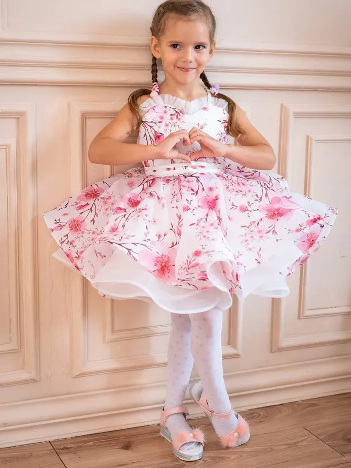 Flower Tulle Dress, Tutu Toddler Dress, Short Princess Dress, Flower Girl Dress, First Birthday Outfit, Pageant Dress, Puffy Party Dress