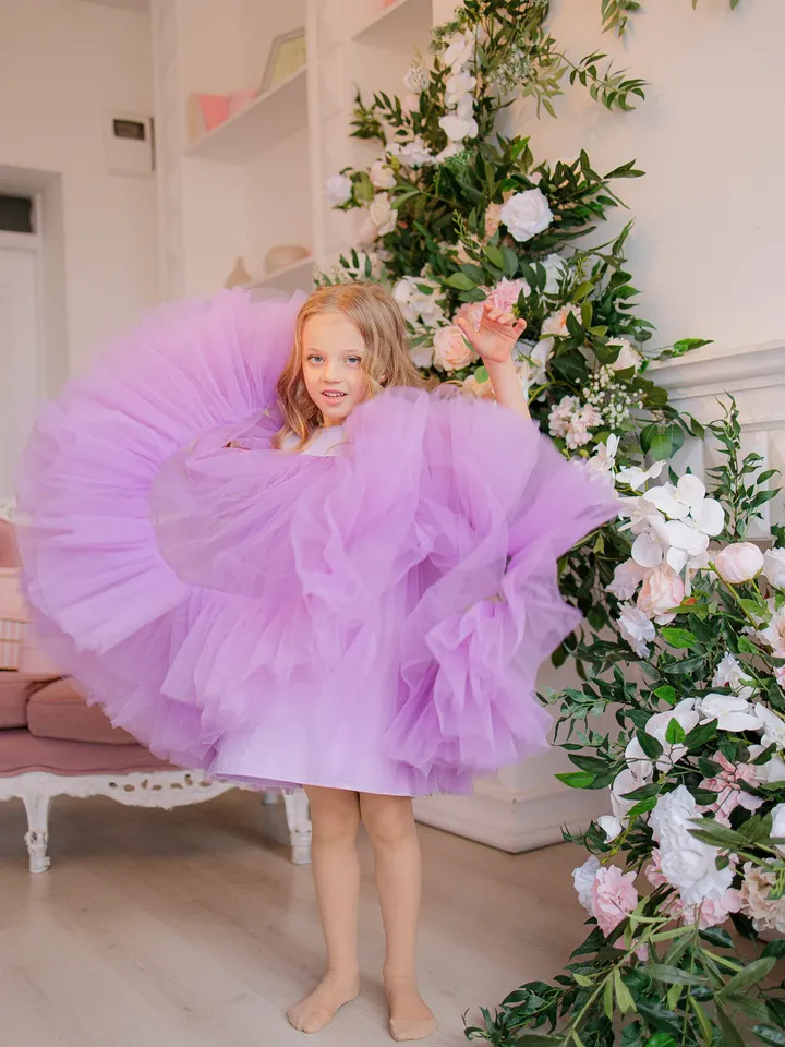 Lavender Tutu Dress, Lilac Toddler Dress, Flower Girl Tulle Dress, Toddler Formal Dress, 1st Birthday Dress, Princess Dress, Photoshoot