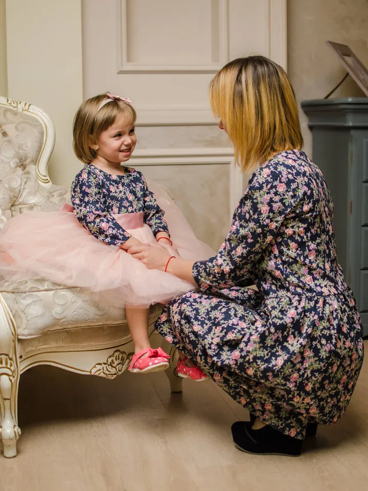 Mother Daughter Matching Dresses, Mommy And Me Dresses, Matching Mom And Baby Dress