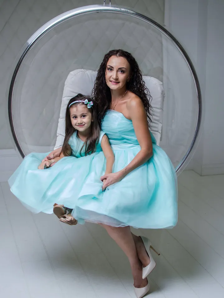 Mother Daughter Matching Dresses, Girl Tutu Dress, Mint Dress, Mommy and Me Outfit, Photoshoot Dress, Princess Dress, Summer Girl Dress