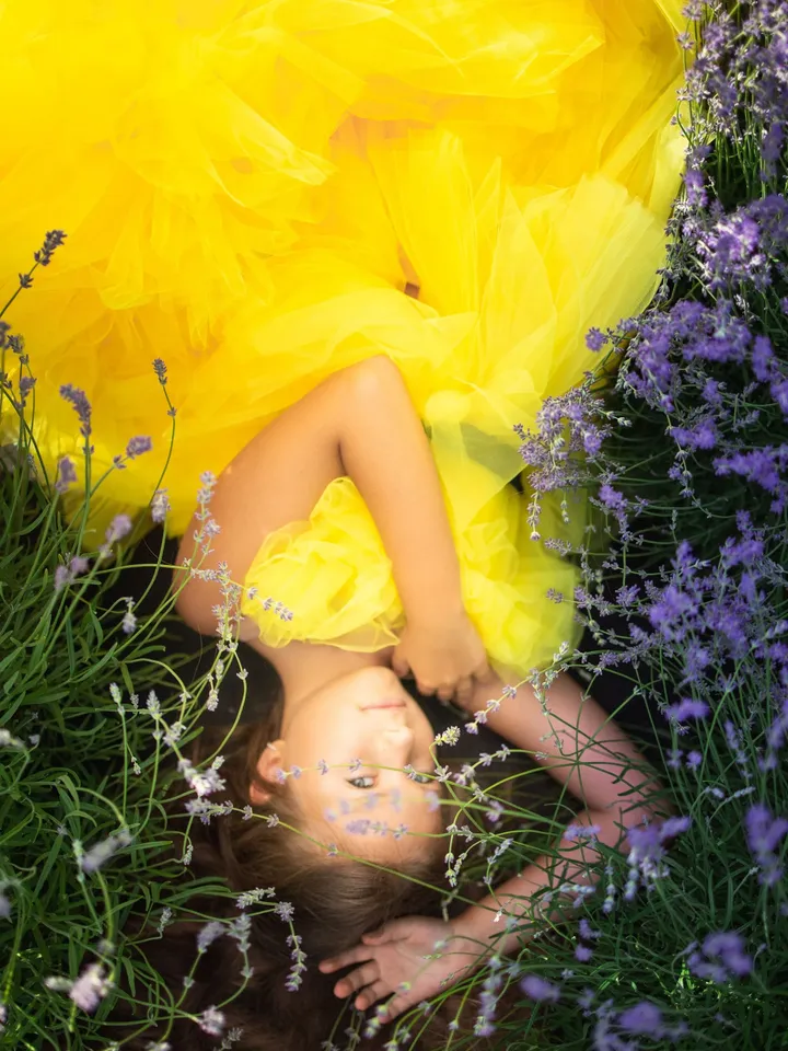 Yellow Tulle Dress, Flower Girl Dress, Girl Pageant Dress, Tulle Princess Dress, High Low Dress, Girl Tiered Dress, Special Occasion Dress