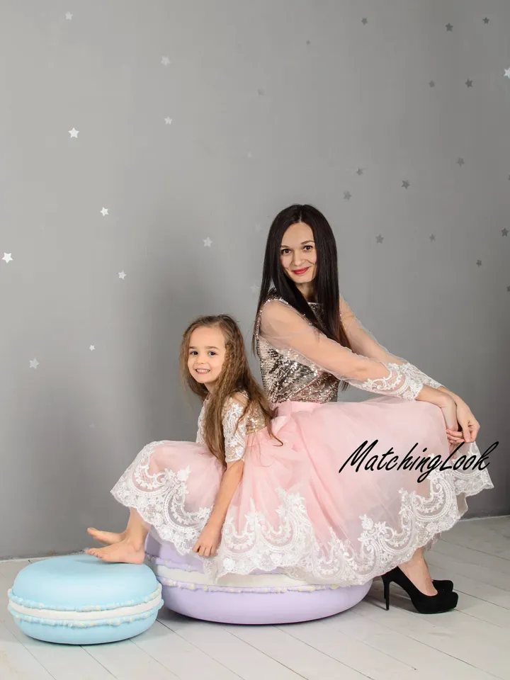 Mommy And Me Outfit, Matching Dresses, Mother and Daughter Dress, Girl Sequin Dress, Princess Dress, Photoshoot Dress, Girl Birthday