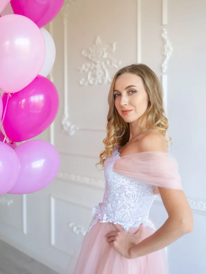 Pink Wedding Dress, Tulle Gown Photoshoot, Blush Maternity Dress for Photoshoot, Baby Shower Lace Dress, Photo Props Dress, Boho Wedding