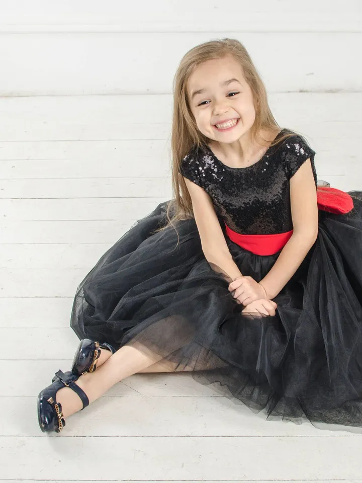 Black Mother Daughter Matching Dress, Mommy And Me Holiday Dresses, Black Sequin Dress, New Year Photoshoot, Formal Party Dress, Cocktail