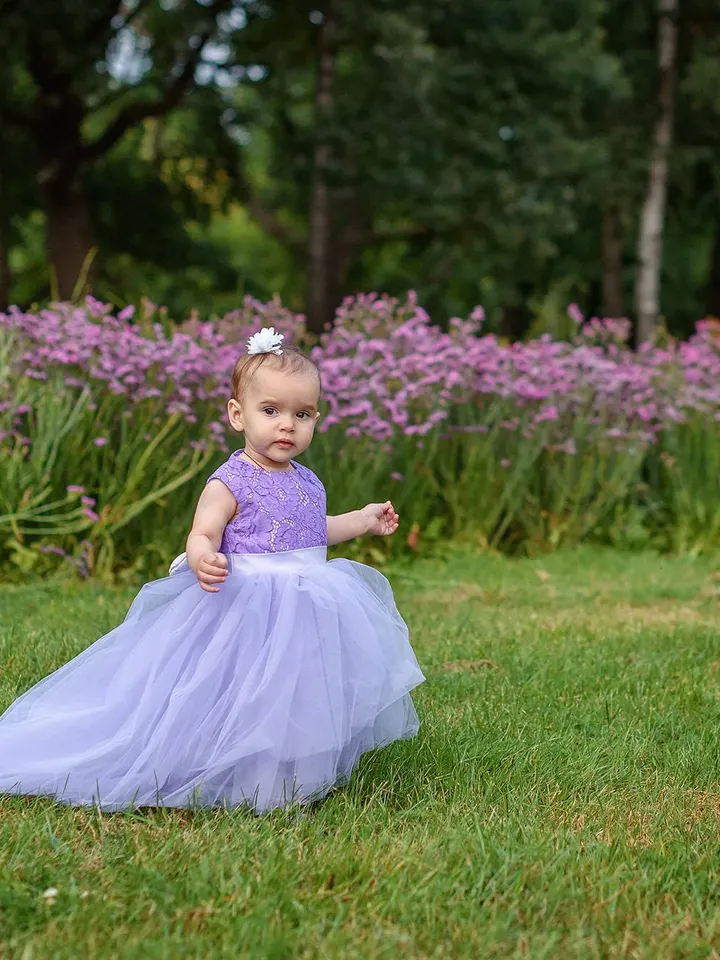 Mother Daughter Matching Dresses, Purple Tutu Dress, Fall Lace Dress, Mommy and Me Outfit, Princess Dress, 1st Birthday Dress, Elegant Dress