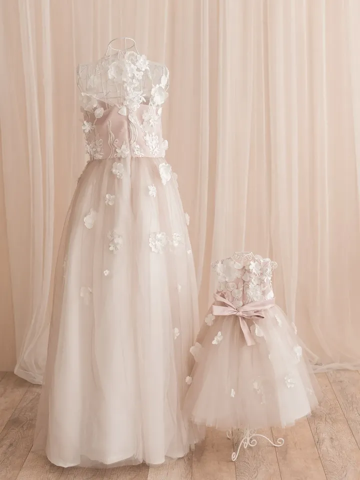 Mother Daughter Matching Wedding Dress, Mommy And Me Outfit, Matching Wedding Dress, Matching Mom Dress, Matching Girl Dress, Toddler Dress
