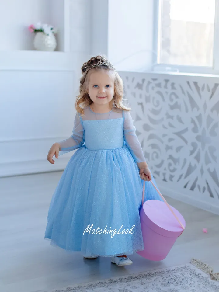 Frozen Elsa Costume Toddler, Girl Tutu Dress, Princess Dress, Tulle Girl Dress, Birthday Outfit, Toddler Girl Dress, Elsa Costume, Fairytale