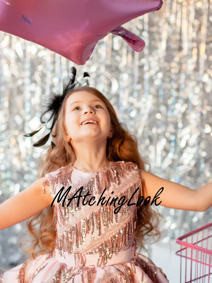 Pink Tutu Dress, New Year Dress, Blush Sequin Girl Dress, Party Girl Dress, Formal Girl Dress, Toddler Tulle Dress, Princess Tutu Dress
