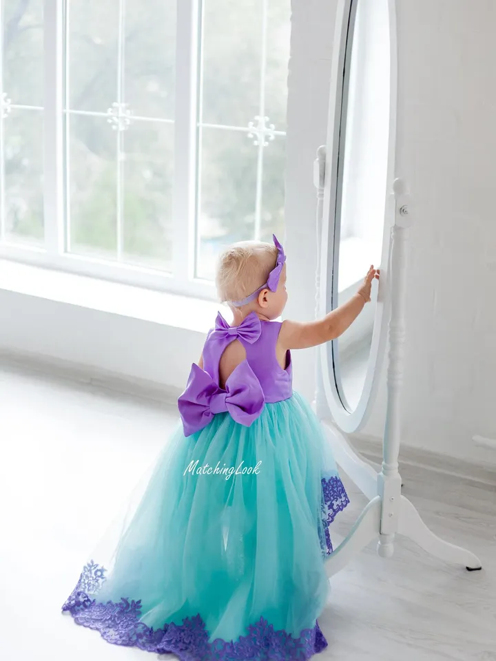 Princess Dress, Little Mermaid Dress, Ariel Dress, 1st Birthday Dress, Tutu Dress, Girl Tulle Dress, Toddler Girl Dress, Ariel Costume