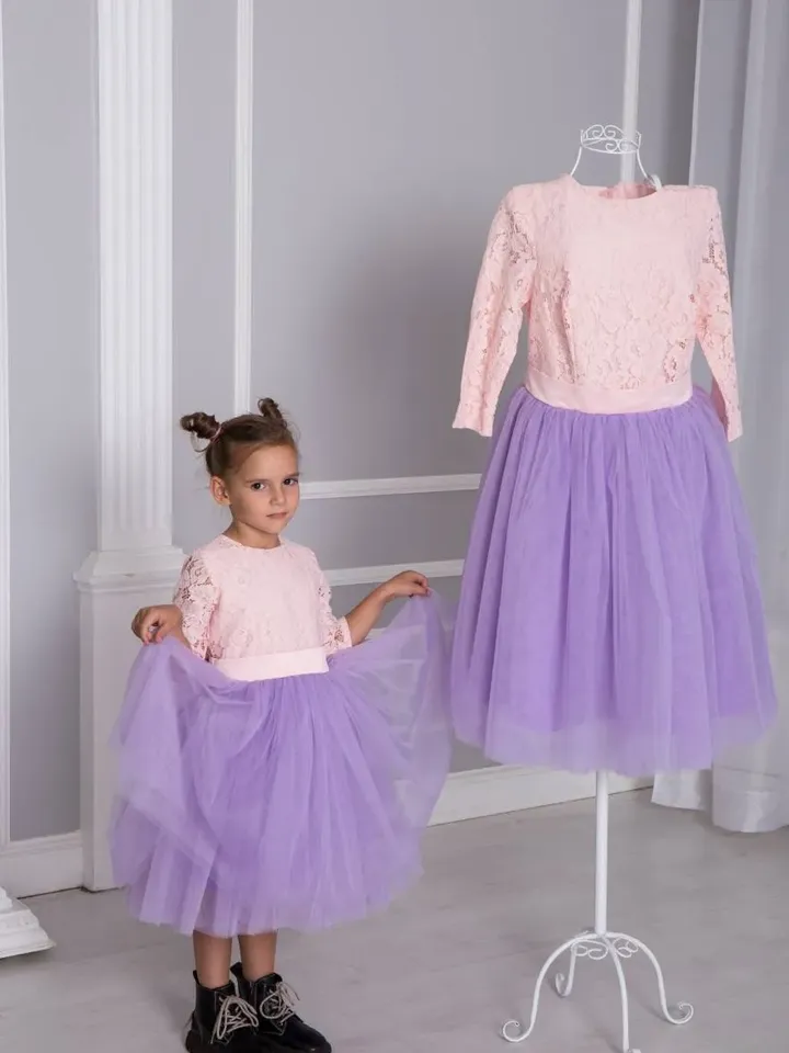 Mommy And Me Dresses, Mother Daughter Matching Dress, Lavender Tulle Dress, Unicorn Birthday Dress, Girl Tutu Dress, Photo Shoot Dress