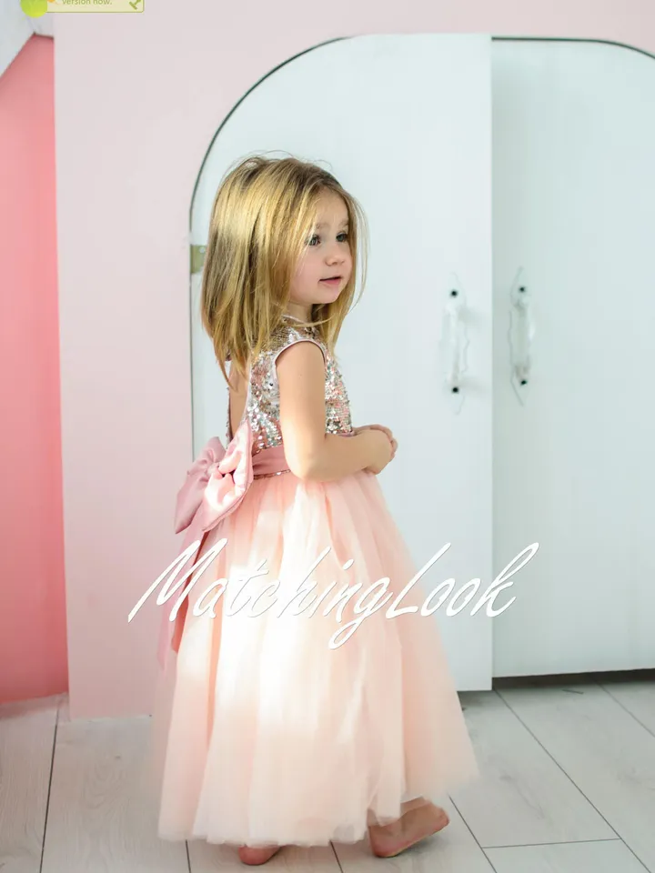 First Birthday Dress, Heart Back Dress, Baby Tutu Dress, Girl Sequin Dress, Princess Dress, Girl Birthday Outfit, Toddler Gown Dress, Party