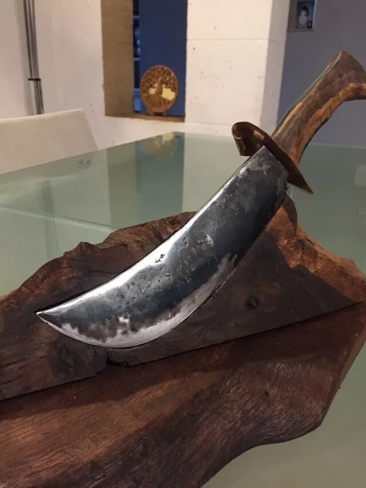 Pirate-inspired hand-forged Custom Knife, custom custom knife to your idea