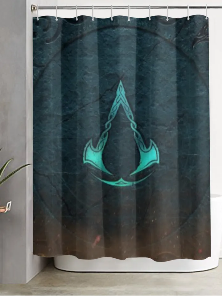 Assassins Creed Valhalla Shower Curtain