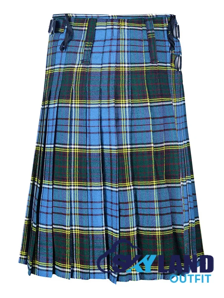 Scottish Anderson Tartan 8 Yard Kilt for Men Traditional Tartan Kilts