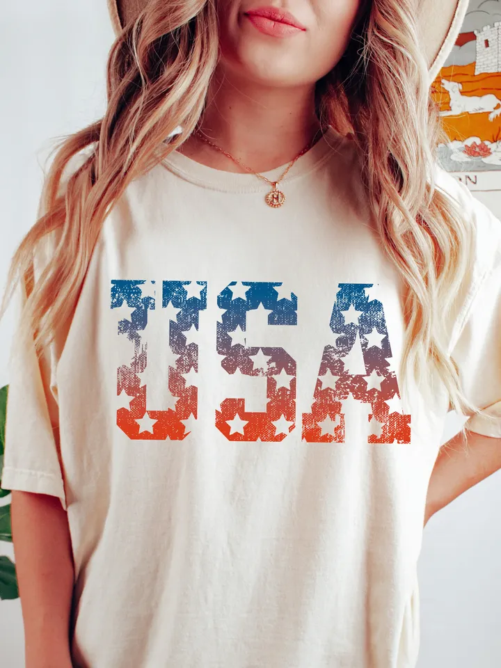 Distressed USA Png, Independence Day Grunge Patriotic Shirt Designs, 4th Of July Png, God Bless America, Trendy USA sublimation file