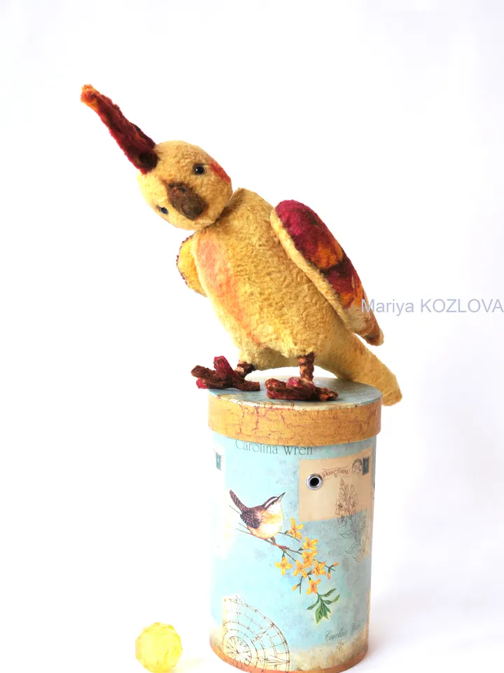 PDF Sewing Pattern 12" Parrot/ parakeet bird pattern popinjay/ artist teddy bear friend cockatoo bird sewing instruction