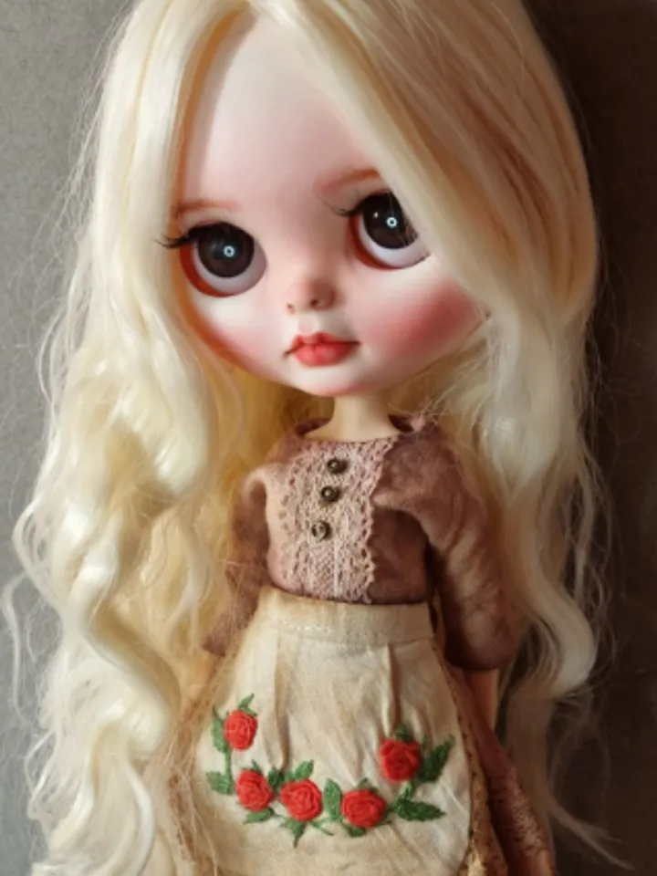 Blythe Doll Custom Cinderella OOAK TBL Long Hair Princess Doll Gift for Girl