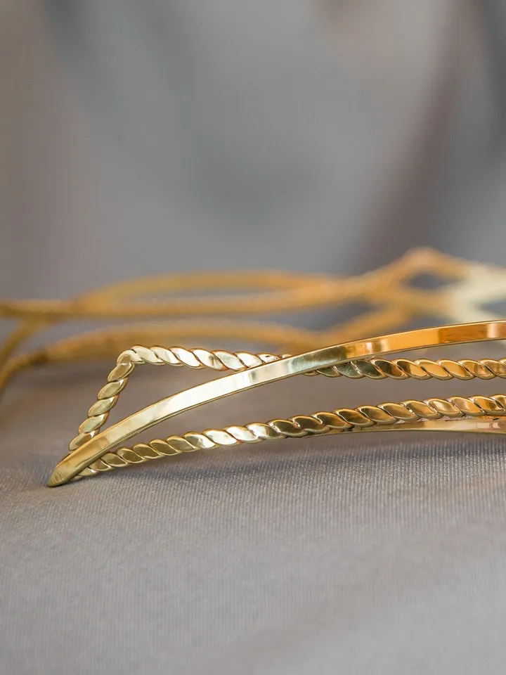 Wedding tiara Celtic medieval bridal diadem Renaissance circlet Bridal Headpiece Elven hair vine Megven