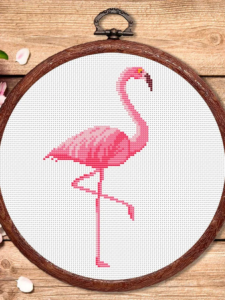 Flamingos Cross Stitch Pattern, Animals Cross Stitch, Embroidery Flamingo, Flamingo xStitch, Flamingo patterns, Modern Cross Stitch #anm030